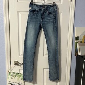 Salvage Blue Denim Jeans Exclusively for The Buckle